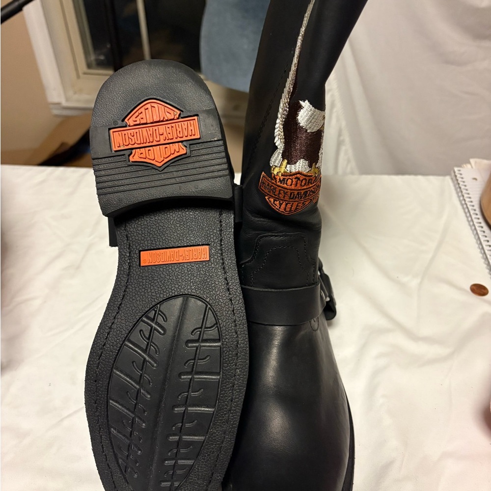 Harley-Davidson Darren D93216 Men’s Motorcycle Boots BRAND NEW - Picture 7 of 9